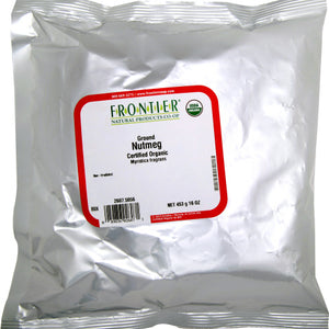 FRONTIER HERB: Organic Nutmeg Ground, 16 oz