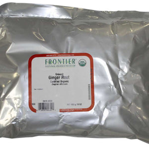 FRONTIER HERB: Organic Ground Ginger Root 16 Oz