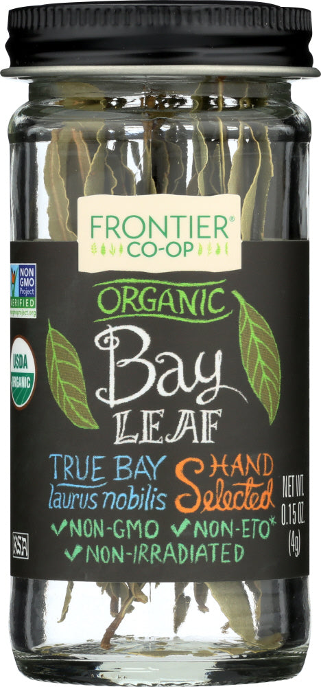 FRONTIER HERB: FRONTIER HERB: Whole Organic Bay Leaf, 0.15 oz