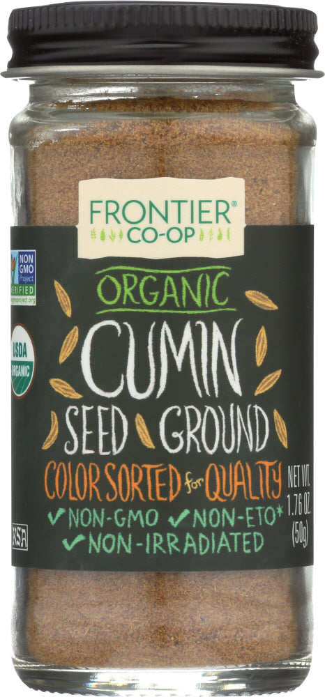 FRONTIER HERB: Organic Cumin Seed Ground Bottle, 1.76 oz