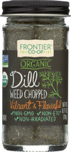 FRONTIER HERB: Organic Dill Weed Chopped Bottle, 0.71 oz