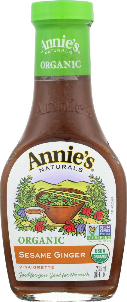 ANNIE'S NATURALS: Organic Dressing Sesame Ginger Vinaigrette, 8 oz