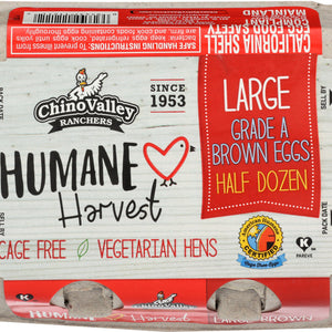 CHINO VALLEY: Humane Harvest Large Brown Eggs, 6 count