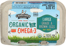 CHINO VALLEY: Organic Omega-3 Large Brown Eggs, 6 count