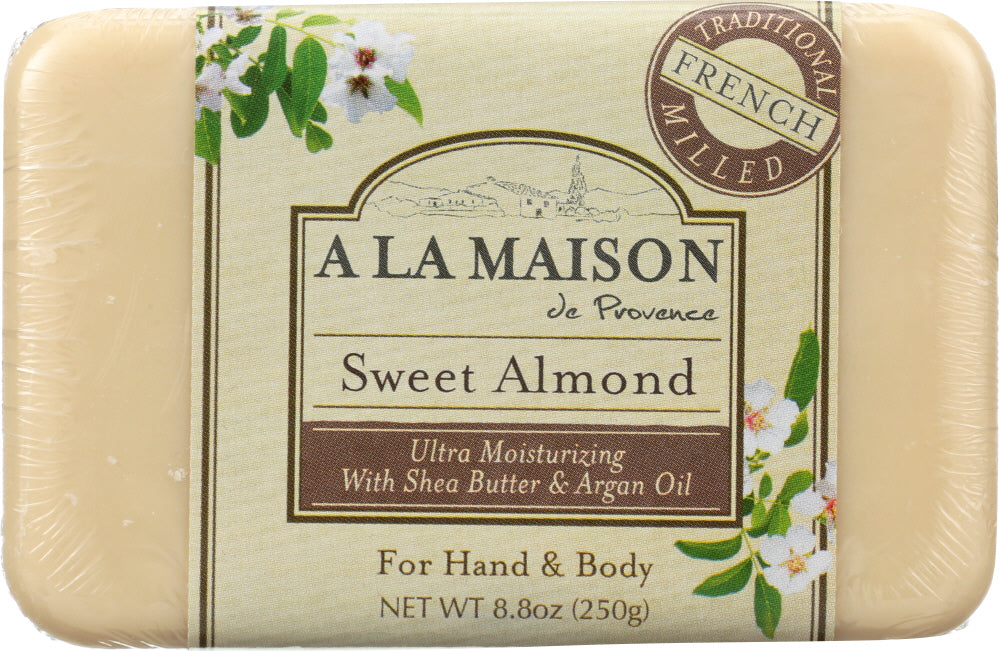 A LA MAISON: Sweet Almond Bar Soap, 8.8 oz