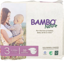 BAMBO NATURE: Diapers Baby Size 3, 33 pk