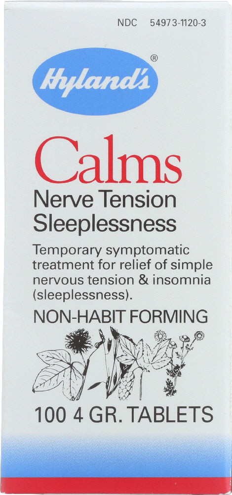 HYLANDS: Calms Nerve Tension Sleeplessness, 100 Tablets