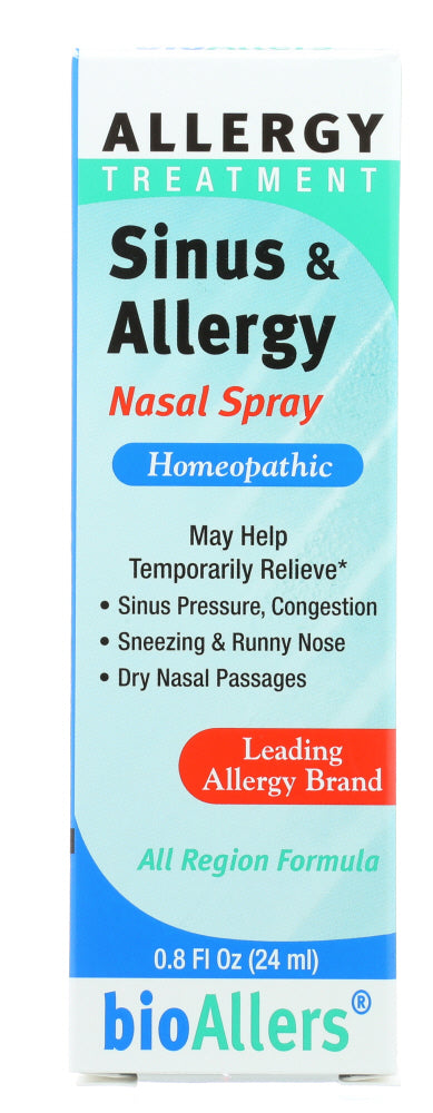 BIOALLERS: Allergy Treatment Sinus and Allergy Nasal Spray, 0.8 oz