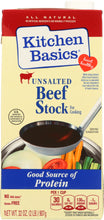 KITCHEN BASICS: Unsalted Beef Cooking Stock, 32 oz