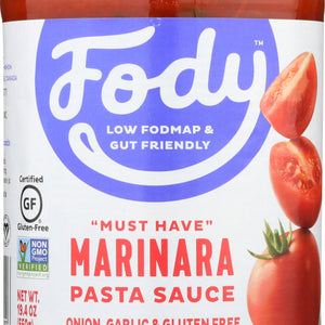 FODY FOOD CO: Sauce Pasta Marinara, 19.4 oz