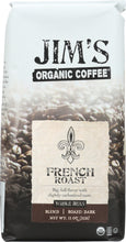JIMS ORGANIC COFFEE: Organic French Roast Whole Bean Coffee, 11 oz