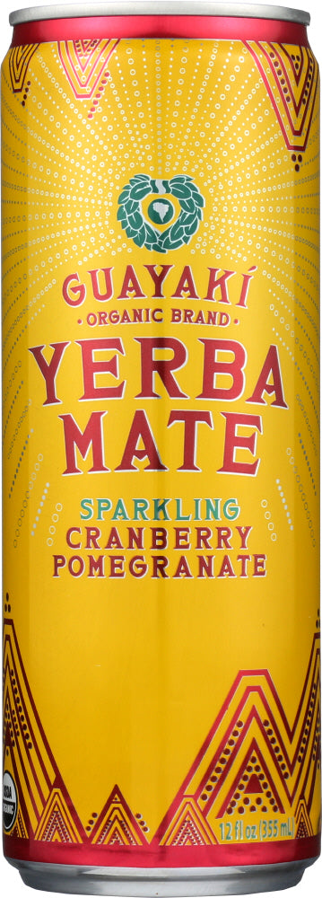 GUAYAKI: Yerba Mate Sparkling Cranberry Pomegranate, 12 fl oz