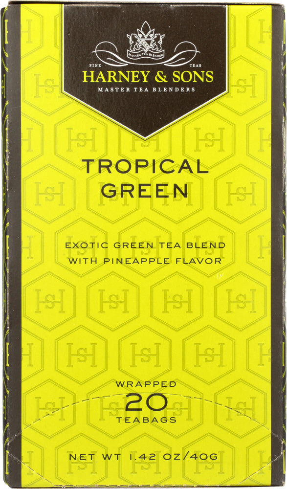 HARNEY & SONS: Tea Tropical Green, 20 bg