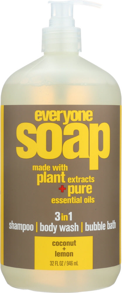 EO PRODUCTS: Everyone 3-in-1 Coconut + Lemon Soap, 32 Oz