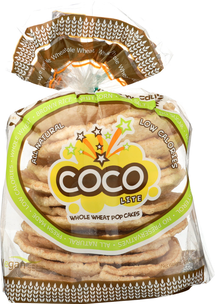 COCO LITE: Whole Wheat Pop Cakes, 2.64 oz