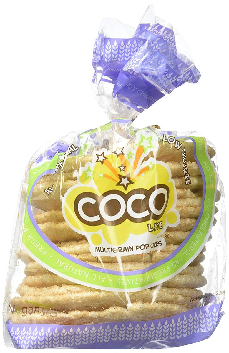 COCO LITE: Pop Cake Multigrain Blueberry Cinnamon, 2.64 oz