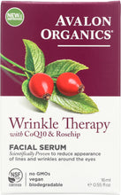 AVALON ORGANICS: Wrinkle Therapy with CoQ10 & Rosehip Facial Serum, 0.55 oz