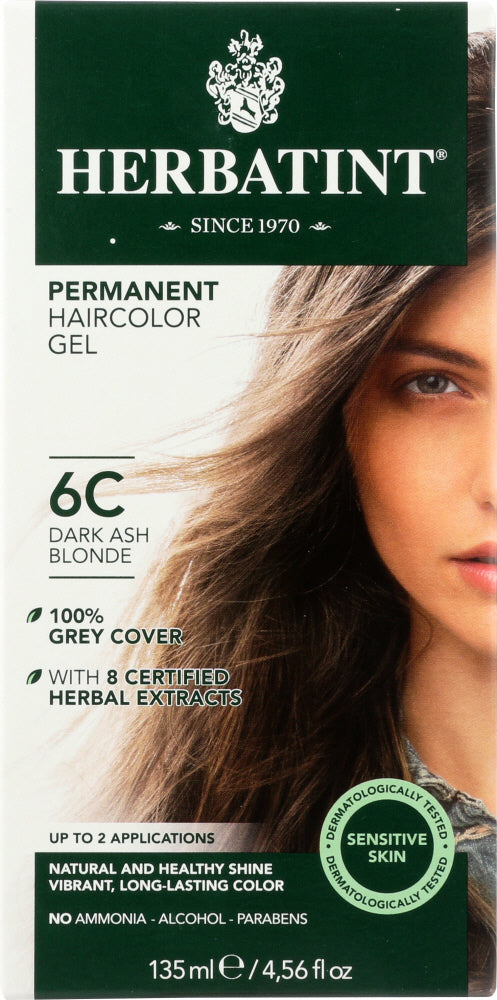 HERBATINT: Hair Color 6C Ash Blonde Dark, 4.56 oz