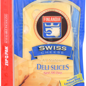 FINLANDIA CHEESE: Cheese Swiss Presliced, 7 oz