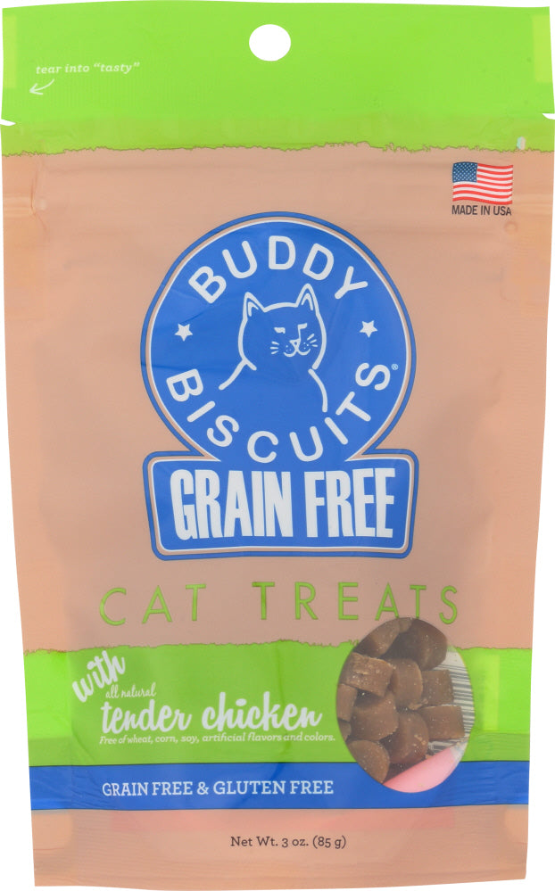 BUDDY BISCUITS: Tender Chicken Cat Treats, 3 oz