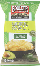 BOULDER CANYON: Avocado Oil Canyon Cut Potato Chips Jalapeno, 5.25 oz
