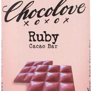 CHOCOLOVE: Ruby Chocolate Bar, 3.1 oz