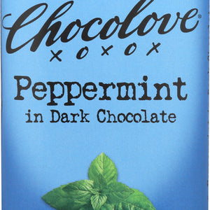 CHOCOLOVE: Peppermint In Dark Chocolate Bar, 3.2 oz
