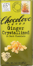 CHOCOLOVE: Dark Chocolate Bar Crystallized Ginger, 3.2 oz