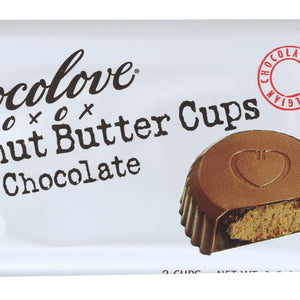 CHOCOLOVE: Peanut Butter Cups Milk Chocolate, 1.2 oz