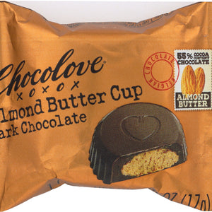 CHOCOLOVE: Almond Butter Cups Dark Chocolate, 0.6 oz