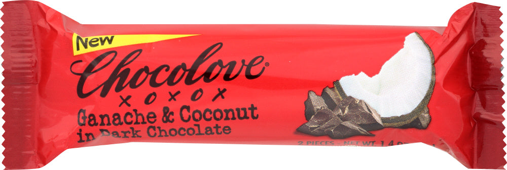CHOCOLOVE: Dark Chocolate Bar Canache Coconut, 1.41 oz