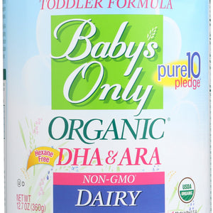 BABYS ONLY ORGANIC: Organic Dairy Toddler Formula with DHA & ARA, 12.7 oz