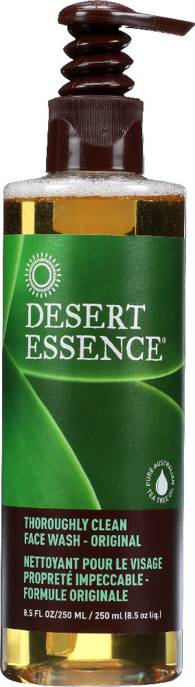 DESERT ESSENCE: Thoroughly Clean Face Wash Original, 8.5 oz