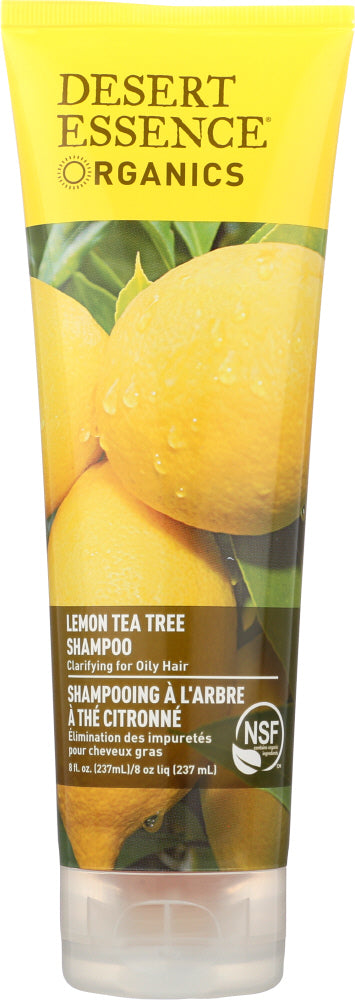 DESERT ESSENCE: Organics Hair Care Shampoo Lemon Tea Tree, 8 oz