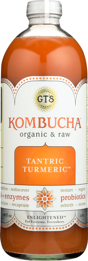 GT'S KOMBUCHA: Enlightened Synergy Tantric Turmeric, 48 oz