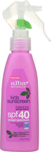 ALBA BOTANICA: Very Emollient Sunscreen Kids Spray SPF 40, 4 oz