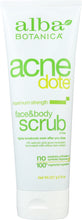 ALBA BOTANICA: Natural Acne Dote Face & Body Scrub Oil-Free, 8 oz