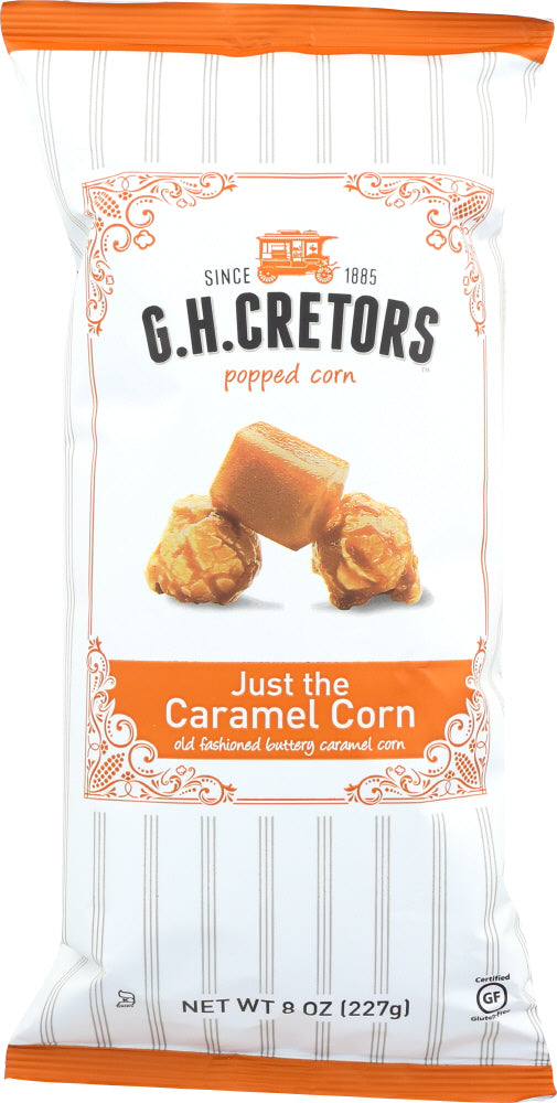 G.H. CRETORS: Popped Corn Just The Caramel, 8 oz