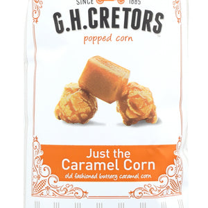 G.H. CRETORS: Popped Corn Just The Caramel, 8 oz