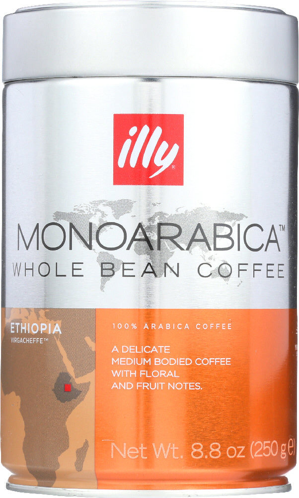 ILLYCAFFE: Arabica Whole Bean Ethiopia Coffee, 8.8 oz
