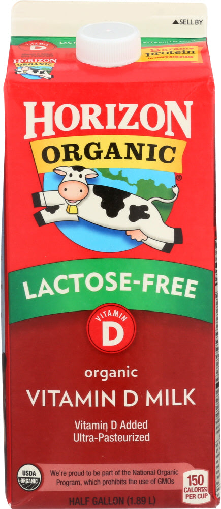 HORIZON: Milk Ultra-Pasteurized Whole Lactose Free Organic, 64 oz