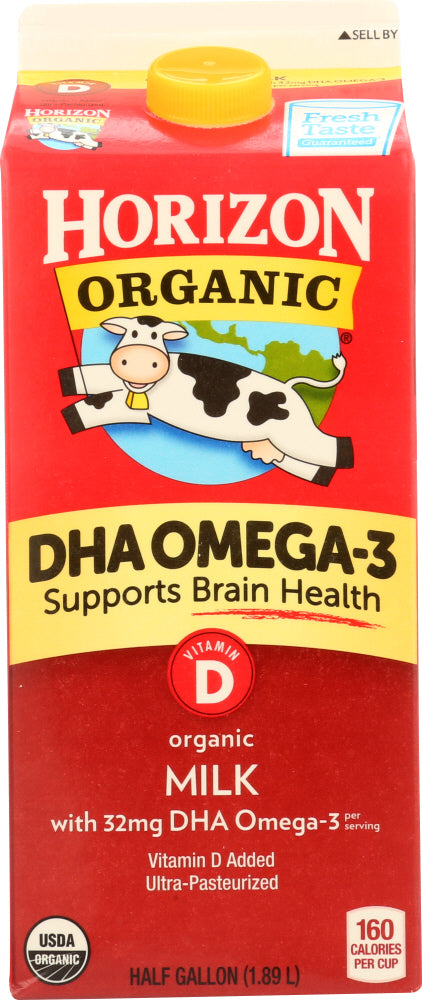 HORIZON: Organic Whole Milk with DHA Omega-3, 64 oz
