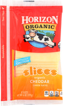 HORIZON: Organic Cheddar Cheese Slices, 6 oz