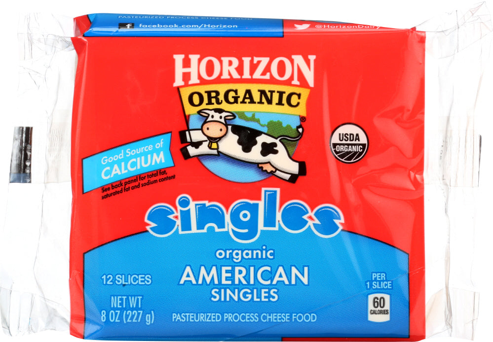 HORIZON: Organic American Cheese Singles 12 slices, 8 oz