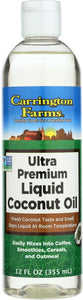 CARRINGTON FARMS: Premium MCT Liquid Coconut Oil, 12 oz