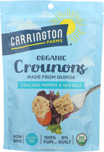 CARRINGTON FARMS: Crounons Cracked Pepper Sea Salt, 4.75 oz