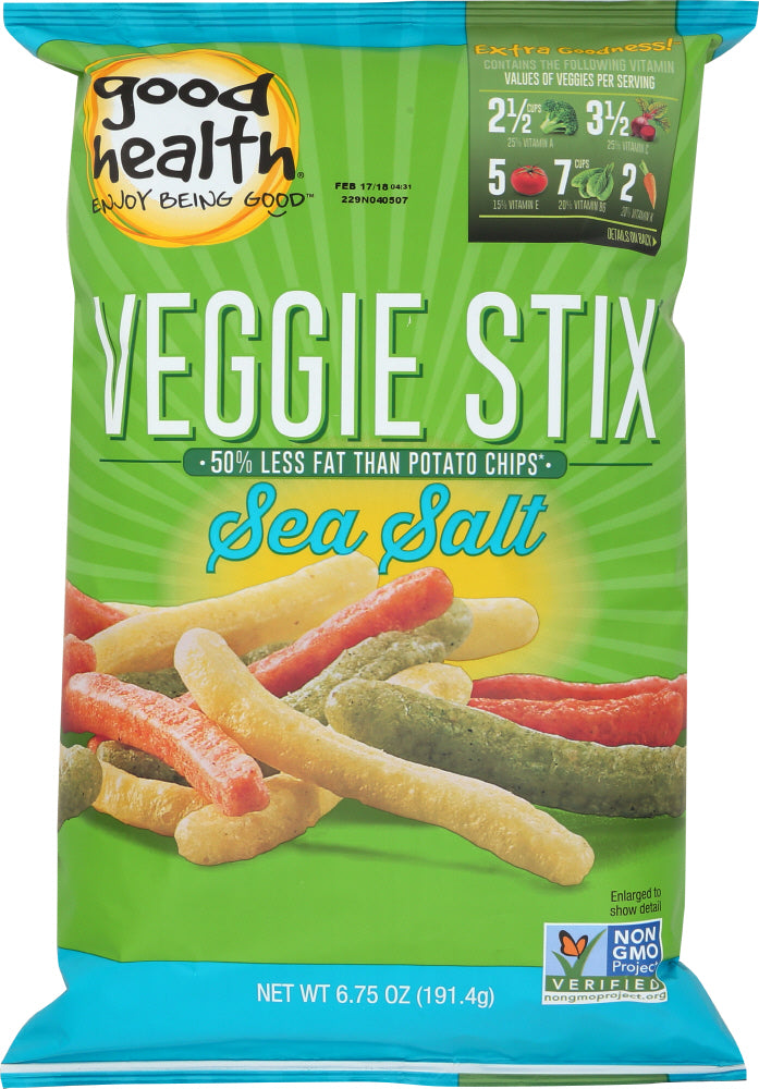 GOOD HEALTH: Veggie Stix Sea Salt, 6.75 oz