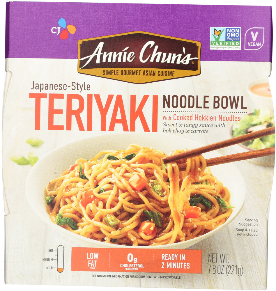 ANNIE CHUN'S: Teriyaki Noodle Bowl Mild, 7.8 Oz