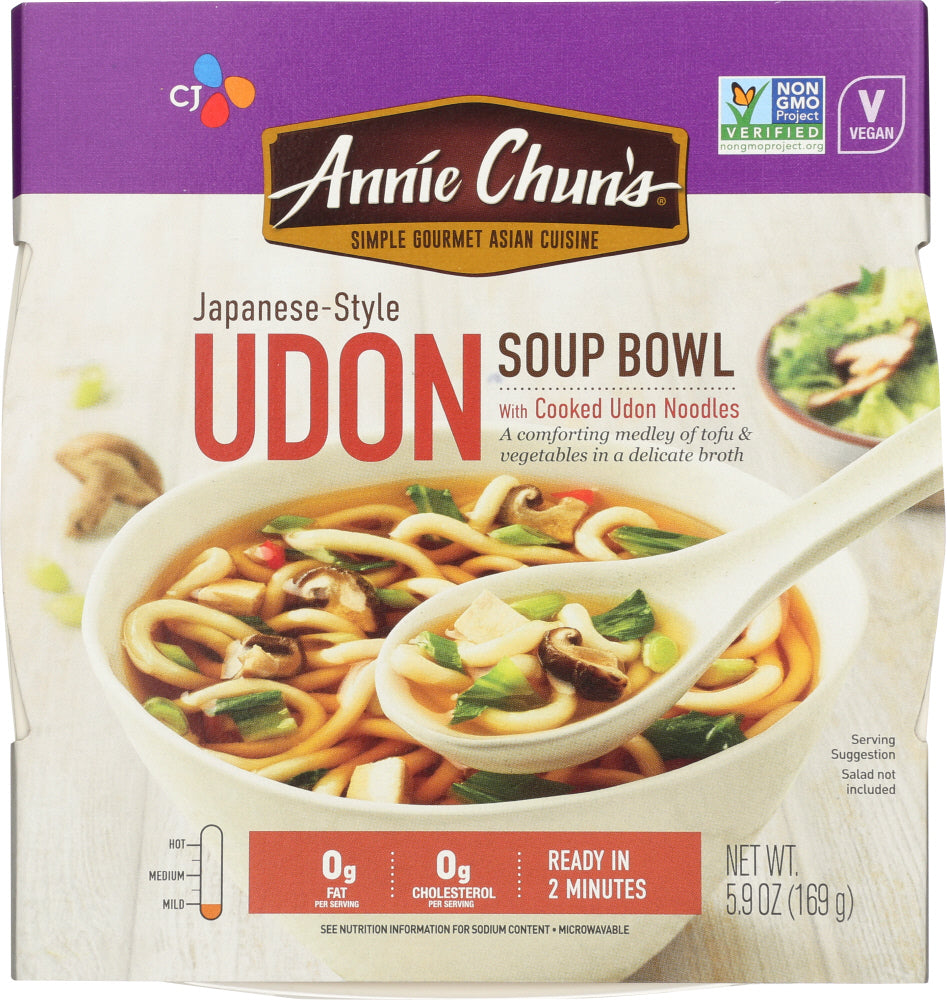 ANNIE CHUN'S: Udon Soup Bowl Mild, 5.9 Oz