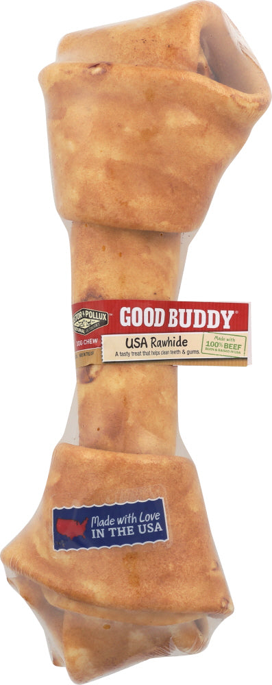 CASTOR & POLLUX: Good Buddy Rawhide Dog Chew Chicken Flavor 10 Inches, 1 ea